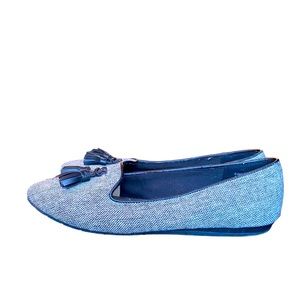 COACH AND FOUR TEXTURED FLATS